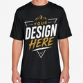 EA Unisex Heavy Cotton T-Shirt Front Design, 100% Cotton, 5.3 oz