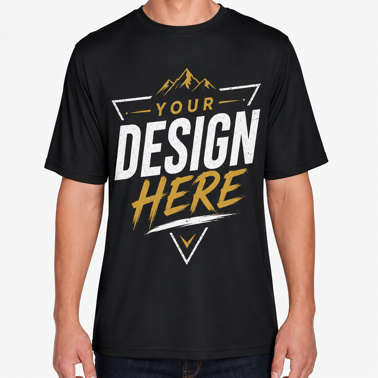 EA Unisex Heavy Cotton T-Shirt Front Design, 100% Cotton, 5.3 oz