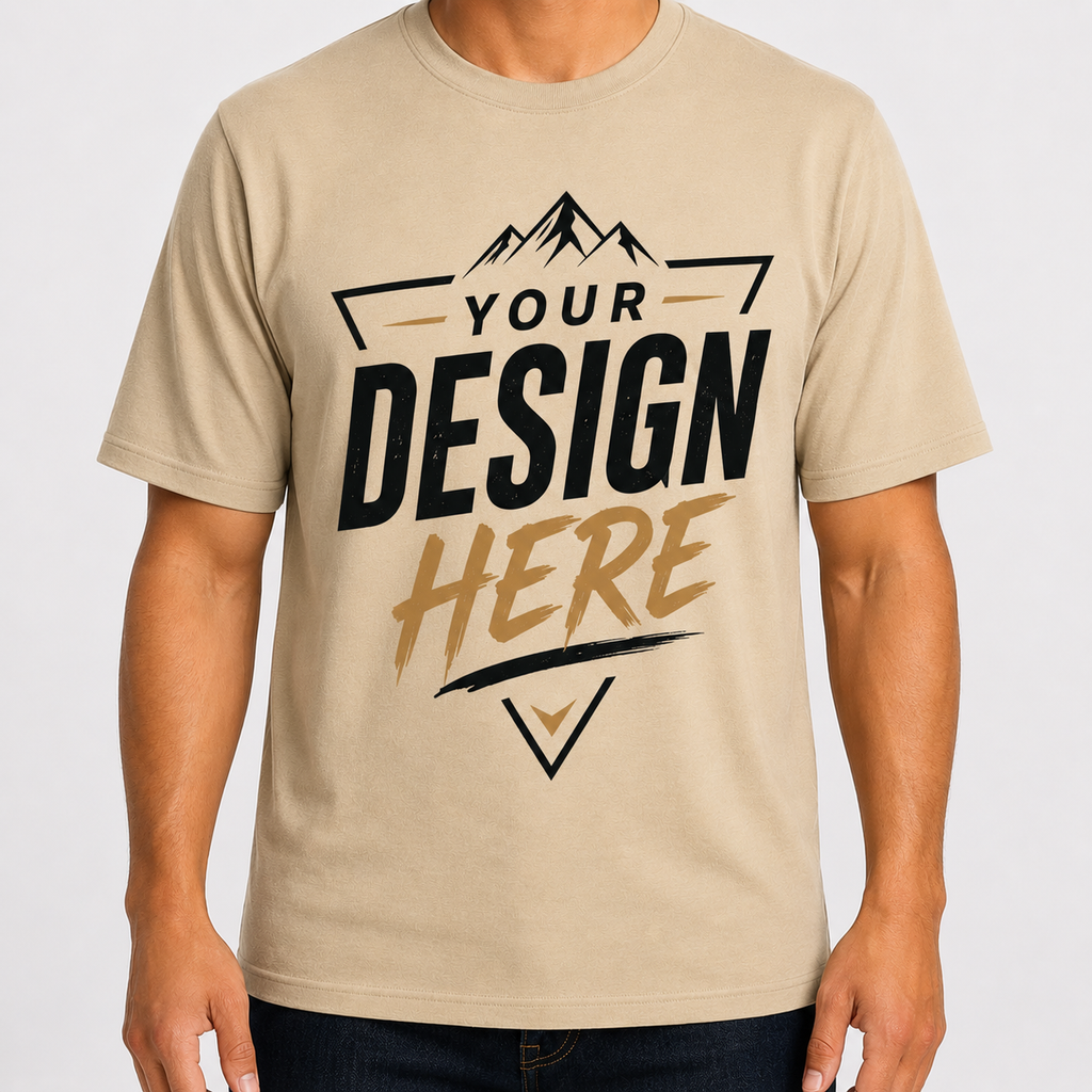 EA Unisex Soft-Style Cotton T-Shirt Front Design, 100% Cotton, 4.5 oz