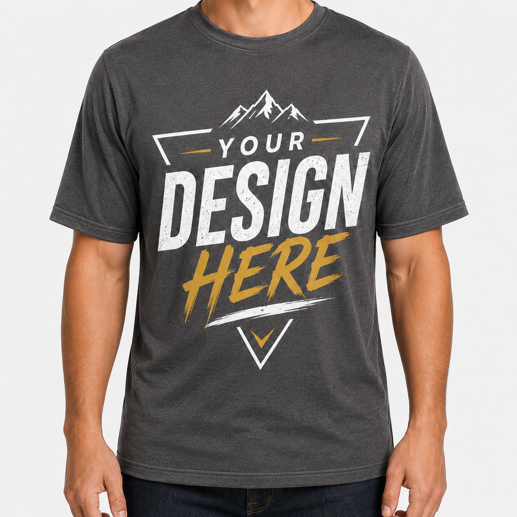 EA Unisex Soft-Style Cotton T-Shirt Front Design, 100% Cotton, 4.5 oz
