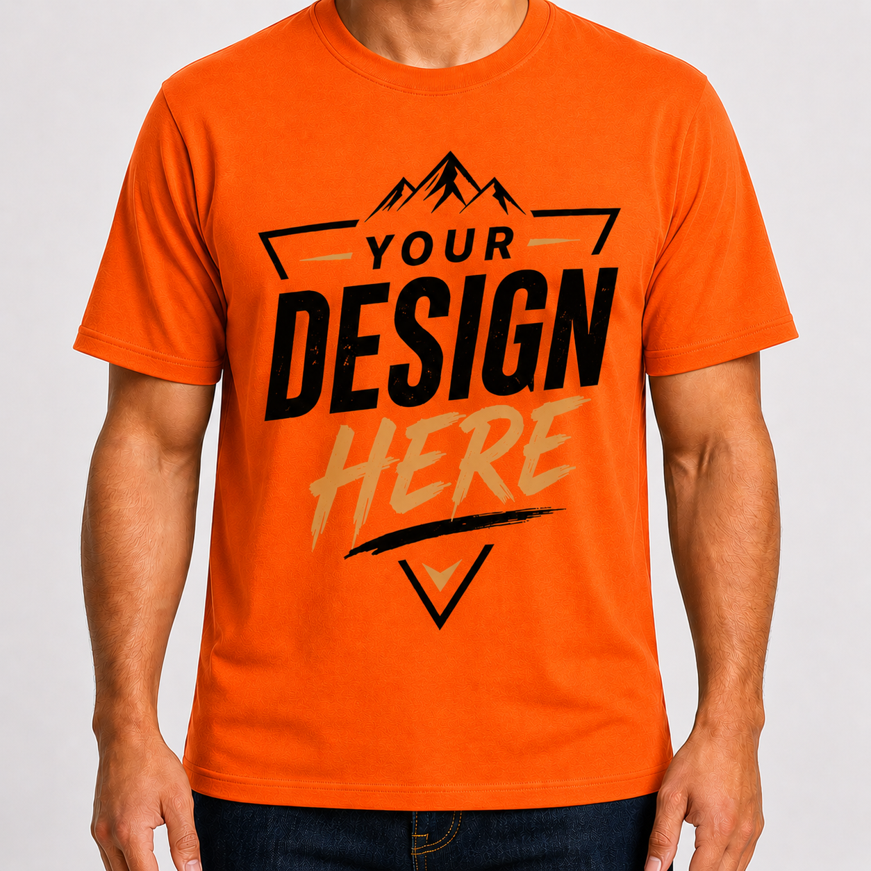 EA Unisex Soft-Style Cotton T-Shirt Front Design, 100% Cotton, 4.5 oz