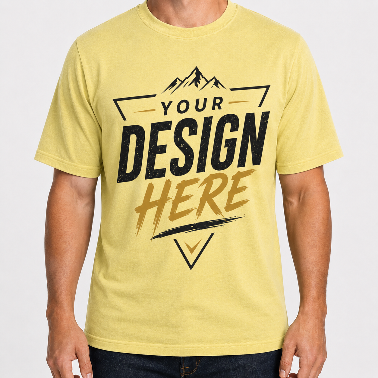 EA Unisex Soft-Style Cotton T-Shirt Front Design, 100% Cotton, 4.5 oz